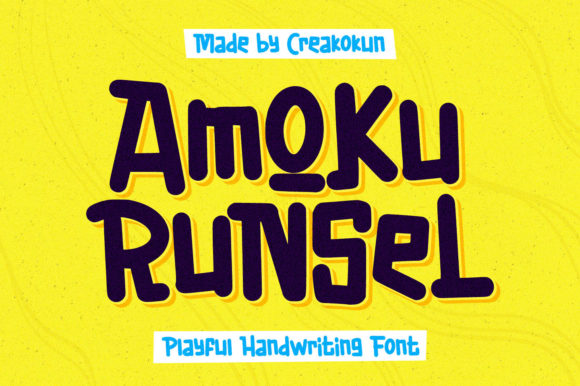 Amoku Runsel: A Display Font That Earns Its Space