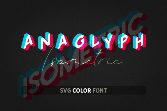 Anaglyph Isometric: A Retro Display Font That Grabs Attention