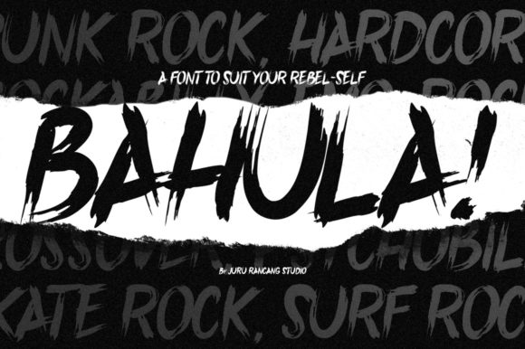 Bahula: A Bold Display Font for Handmade Labels & Creative Branding