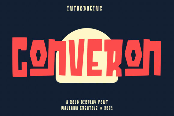 Converon Cubical: A Spooky-Playful Display Font for Campaign Visuals