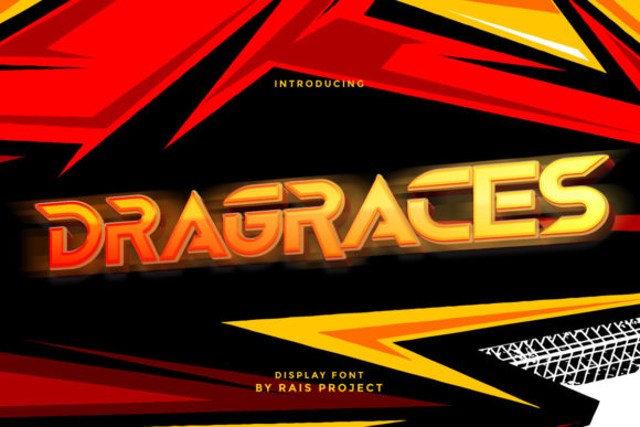 Dragraces: A Bold, Futuristic Display Font That Delivers