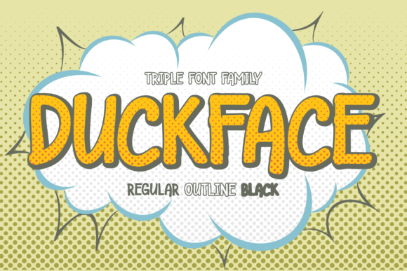 Duckface: A Playful Display Font for Digital Branding