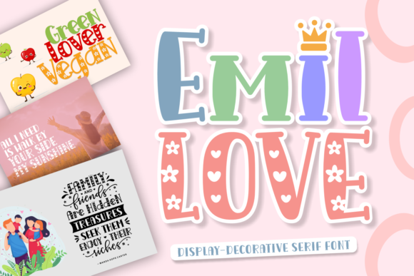 Emil Love: A Sweet, Playful Display Font for Small Business Branding