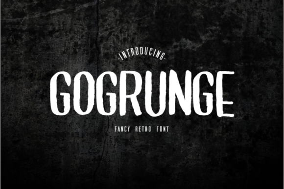 GoGrunge: A Hand-Painted Display Font That Makes Your Brand Feel Real