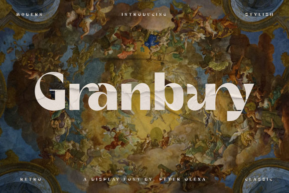 Granbury: A Bold Display Font That Makes Handmade Products Shine