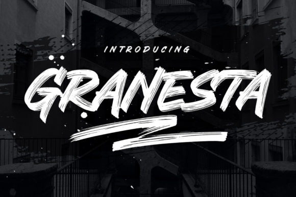 Granesta: A Bold Brushed Display Font That Delivers Personality