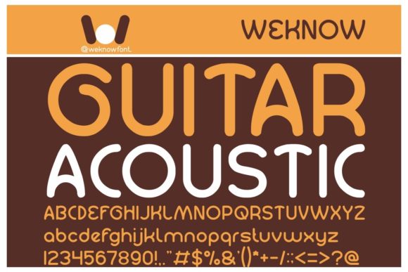 Guitar Acoustic: A Display Font That Builds Brand Trust