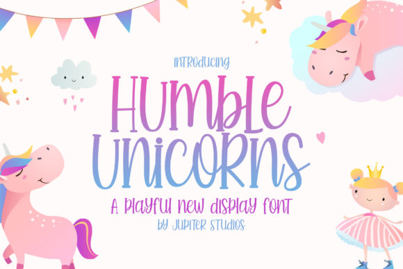 Humble Unicorns: A Playful Display Typeface for Joyful Editorial Moments