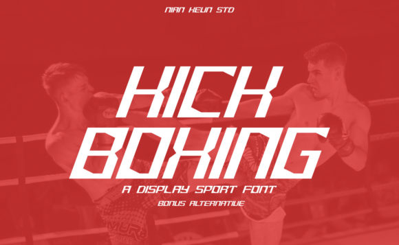 Kick Boxing: A Bold Display Font for Sporty Digital Brands