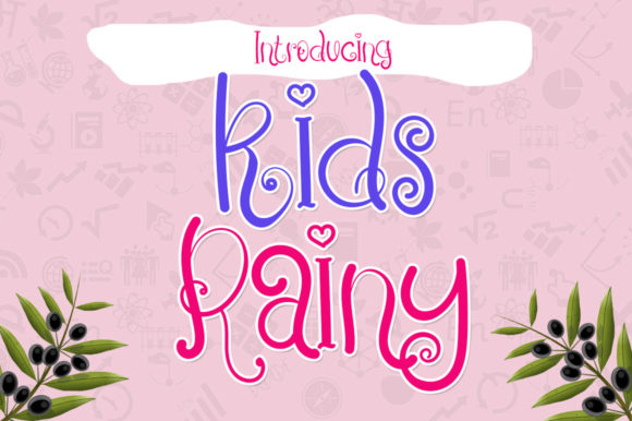 Kids Rainy: A Playful Display Font for Digital Branding