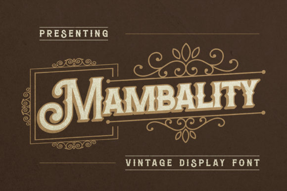 Mambality: A Bold Display Font That Commands Attention
