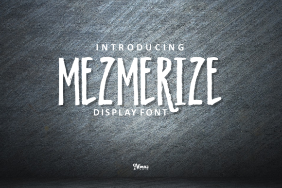 Mezmerize: A Grungy Display Font That Adds Personality to Digital Layouts