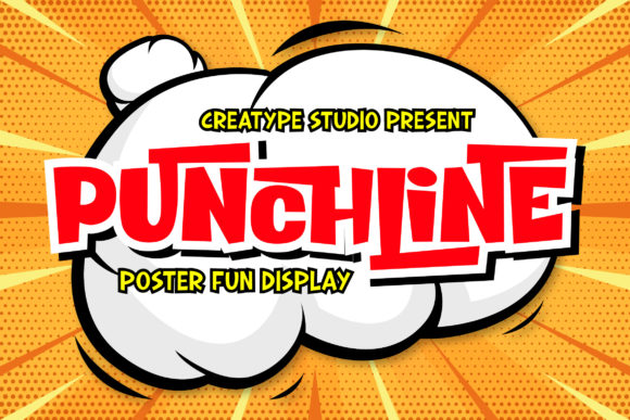 Punchline: A Playful Display Font That Lifts Digital Design