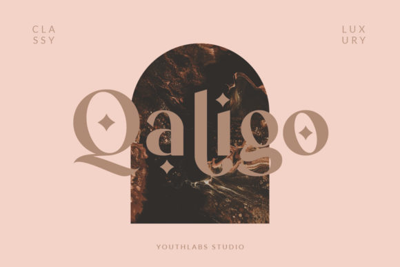 Qaligo: A Luxurious Display Font for Small Business Branding