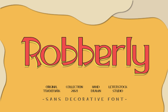 Robberly: A Refreshing Display Font for Handmade Creators