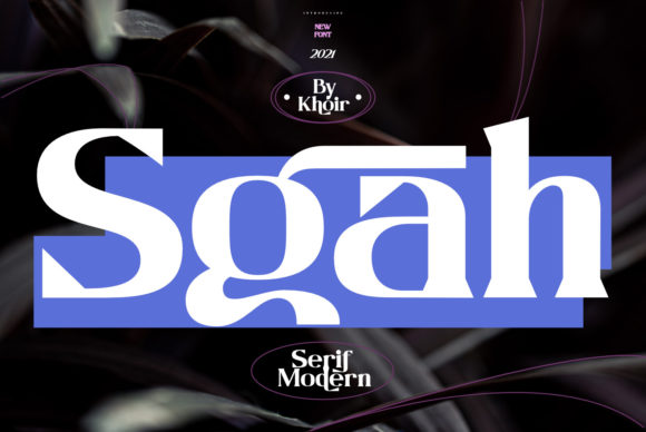 Sgah: A Bold Display Font for Digital Brand Impact
