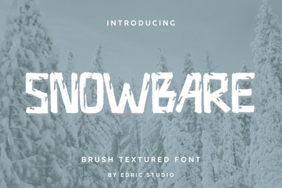 Snowbare: A Bold, Brushed Display Font That Stands Out