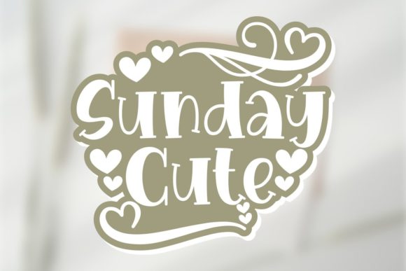 Sunday Cute: A Playful Display Font for Handmade Charm