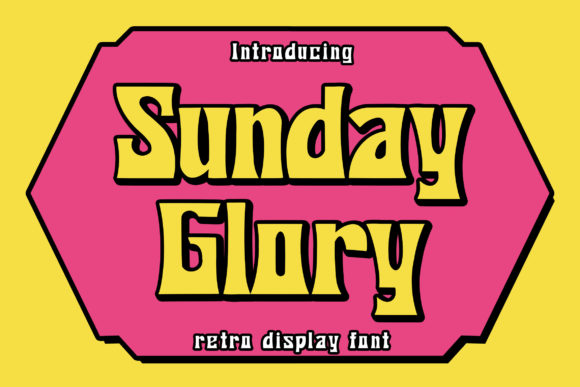 Sunday Glory: A Handwritten Display Font for Crafters