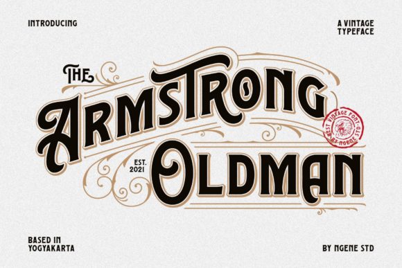 The Armstrong Oldman: A Vintage Display Font That Builds Trust