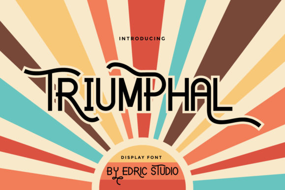 Triumphal Font: Bold, Nostalgic Display Type for Handmade Brands