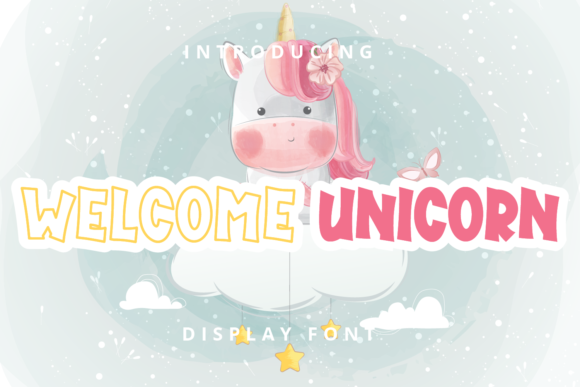 Welcome Unicorn: A Playful Display Font for Digital Brands